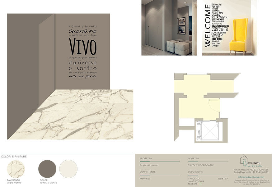 Moodboard ingresso 1_L'Ingresso trasformato di Francesco