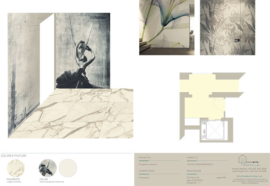 Moodboard ingresso 2_L'Ingresso trasformato di Francesco