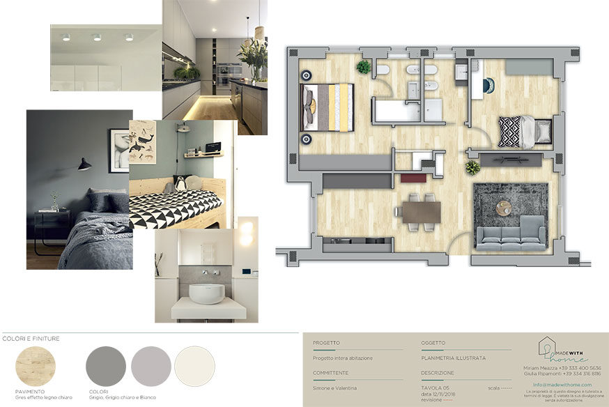 Moodboard planimetria_La nuova Casa di Simone e Valentina