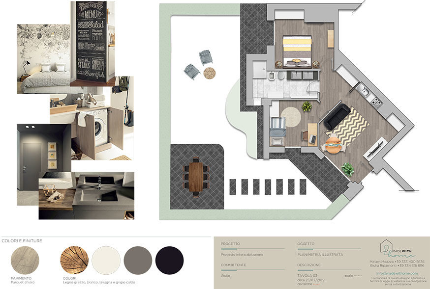 Moodboard planimetria_La seconda Casa di Giulio
