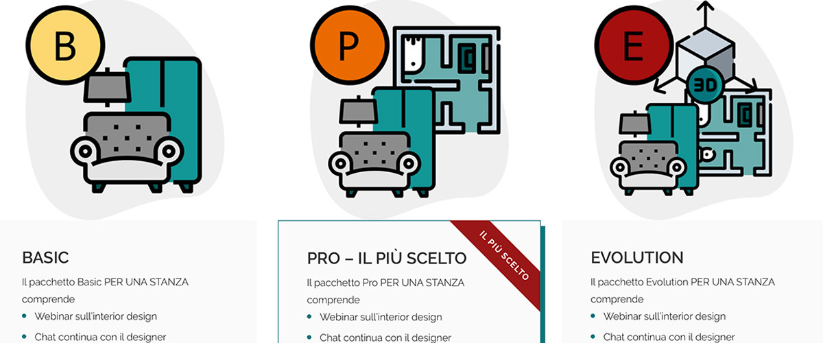 Screenshot da sito web Made with Home