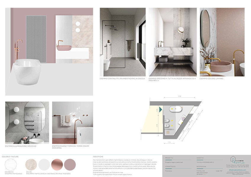 Moodboard 1_Il bagno padronale Eclettico di Francesca
