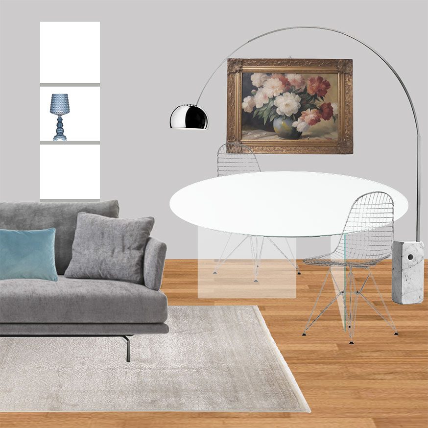 COLLAGE Living 1_Il living Eclettico di Maria