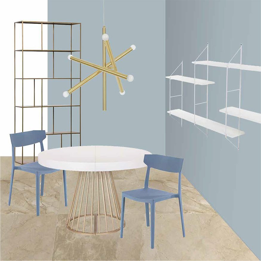 COLLAGE 1_Il nuovo living in Blu di Noemi
